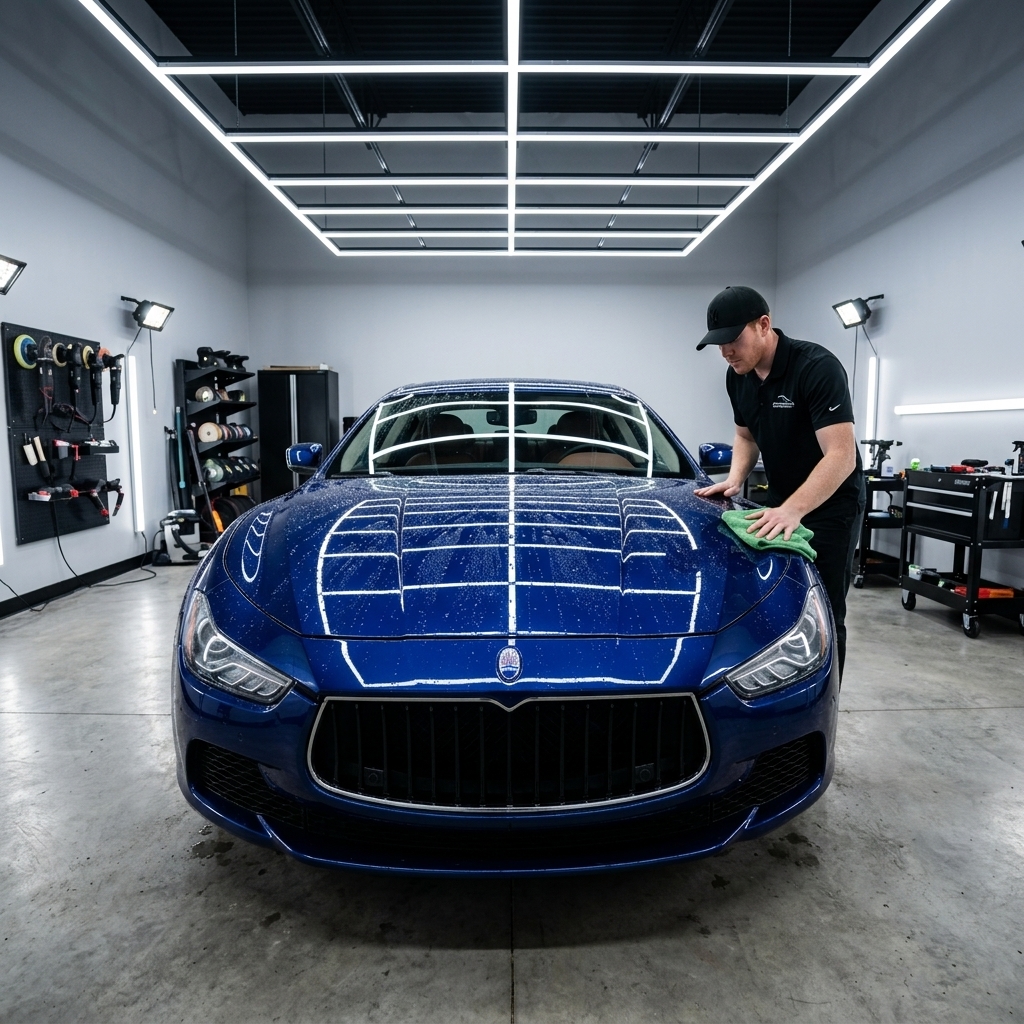 Detailed vehicle shining